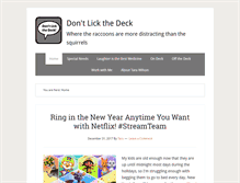 Tablet Screenshot of dontlickthedeck.com
